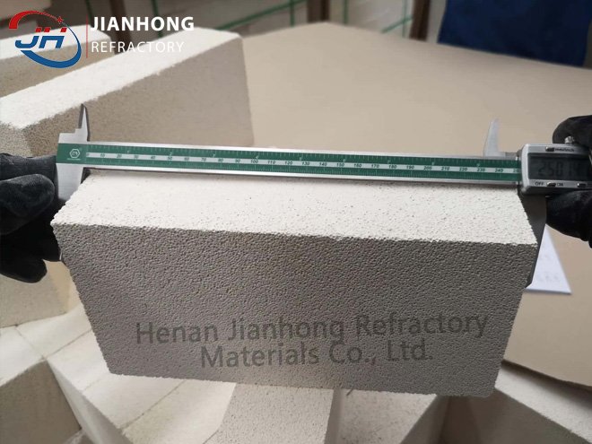 QC Dimensional Inspection of Mullite Insulation Brick JM23 (ASTM C155) for Ceramic Kiln Back-up Lining